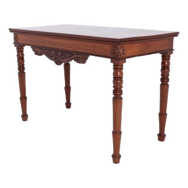 19th Century William IV Console Table in Mahogany For Sale