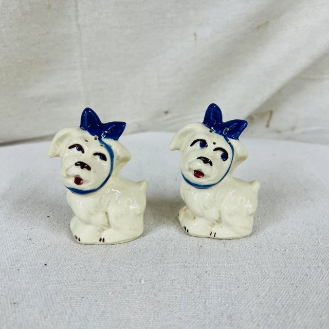 Mid 20th Century Mid Century Dog Mold Salt and Pepper Shakers - a Pair For Sale - Image 5 of 5