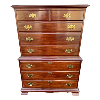 Late 20th Century Cherry Pennsylvania Classics Chest on Chest For Sale