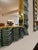 2000 - 2009 Sculptural Turquoise Murano Glass and Brass Mirrors, 2000s, Set of 2 For Sale - Image 5 of 8