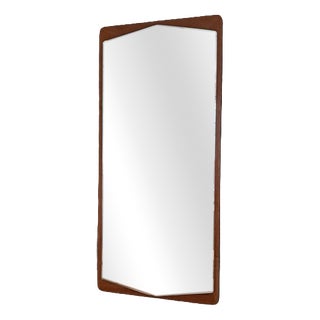 Vintage Danish Teak Mirror, 1960s For Sale
