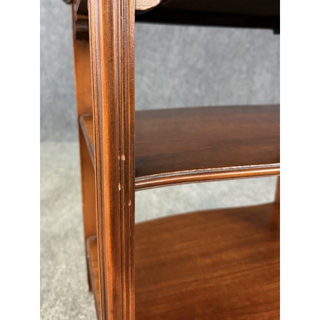 Vintage Grand Rapids 3-Tier Side Table For Sale - Image 13 of 14