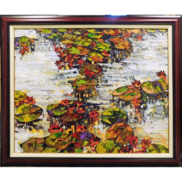 "Untitled" framed Original Oil on stretched Canvas by Maya Eventov Hand signed by the artist Condition: Mint Art Size:...