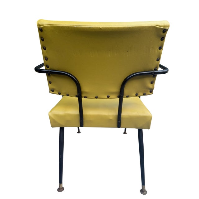 Mustard Pair of Vintage Viko Mid-Century Modern Mustard Yellow Armchairs, Circa 1975 For Sale - Image 8 of 13