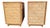 1970s Vintage Faux Bamboo Pair of 2 Nightstands With Herringbone Parquet Rattan Fronts, in the Style of Dixie For Sale - Image 5 of 13