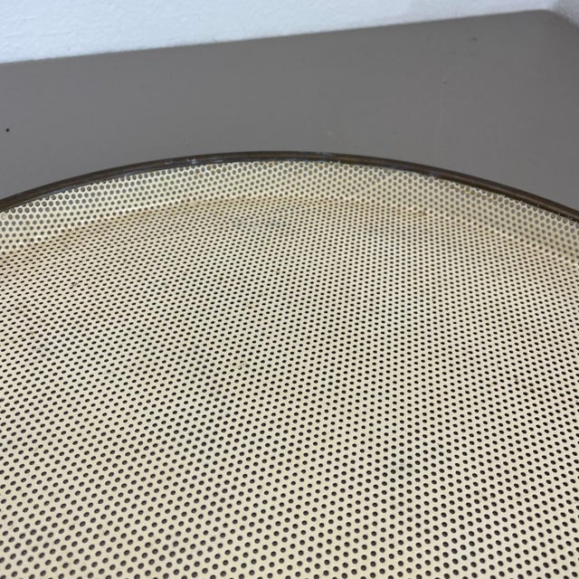 Modern Metal Tray Hole Pattern by Mathieu Matégot, 1950s For Sale - Image 6 of 15