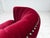 Danish Lounge Chair in Cherry-Red Velour Fabric, 1970s For Sale - Image 16 of 18
