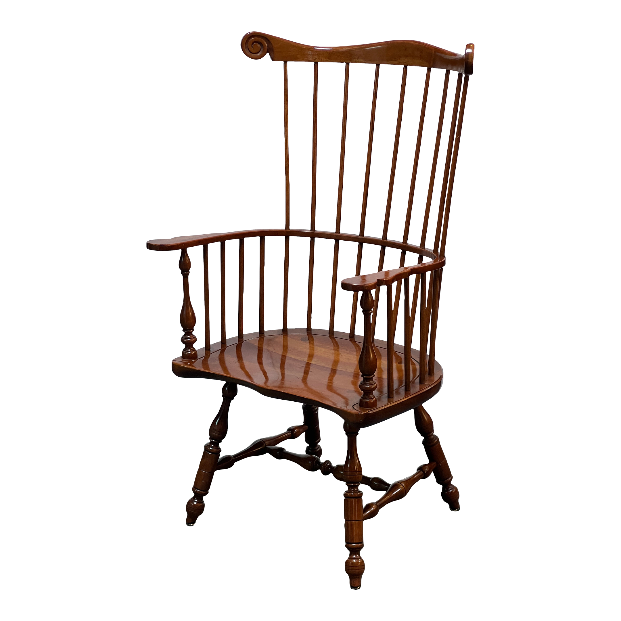 L. & j.g. Stickley Inc Vintage Cherry Comb Back Windsor Chair - image 0