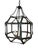 Mid 20th Century Octagonal Lantern Chandelier With Verdigris Finish For Sale - Image 4 of 6
