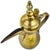 Metal Mid 20th Century Handmade & Detailed Moorish Brass Coffee Pot Accent For Sale - Image 7 of 10