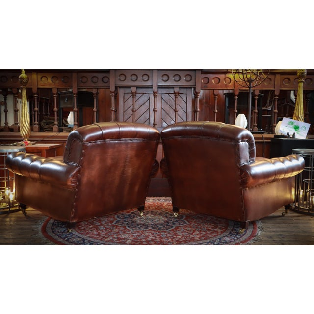 Animal Skin Bulgari Club Chairs in Leather from George Smith, 2010s, Set of 2 For Sale - Image 7 of 18