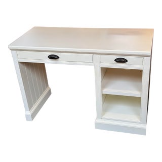 Pottery Barn Aubrey Single Cabinet Writing Desk For Sale
