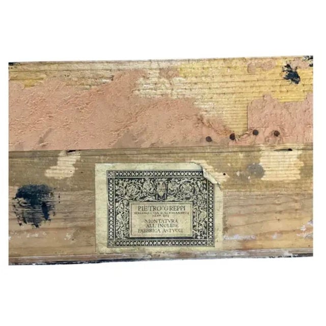 Mid 20th Century Large Italian Ebonized and Faux Tortoise Framed Mirror For Sale - Image 5 of 16