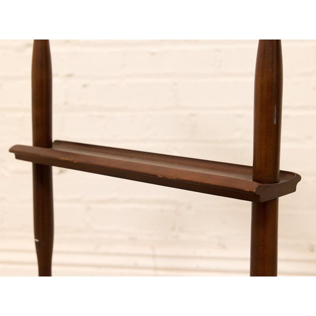 Wood Vintage Mid-Century Modern Gentleman’s Valet Stand in Walnut For Sale - Image 7 of 10