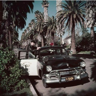 Slim Aarons, Police Patrolman, 1960 / 2020s, Limited Edition Estate Stamped Photographic Print For Sale