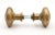 Traditional Pair of Vintage 2 In. Raised Concentric Brass Passage Door Knobs For Sale - Image 3 of 6