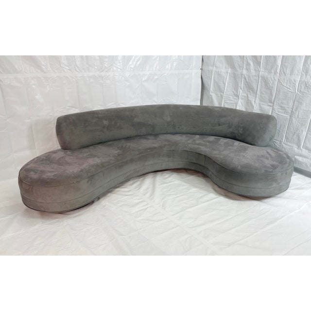Wood Vladimir Kagan for Directional Serpentine Sofa, 1970s Modernist Design, Usa 1970 For Sale - Image 7 of 18