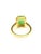 English Bochic “Orient” Vintage Emerald & Diamond Ring Set In 18K Gold & Silver For Sale - Image 3 of 9