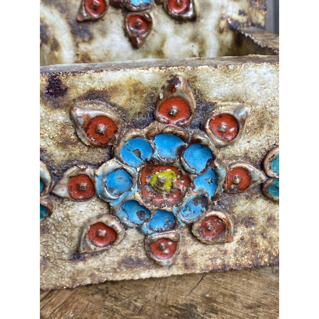 Vallauris Ceramic Wall Planter by La Roue, 1950s For Sale - Image 4 of 18