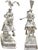 German Silver Jousting Knights on Horseback Sculptures a Pair For Sale - Image 12 of 13