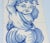 Ceramic Vintage Hand Painted Portuguese Decor 4-Tile Azulejos "Cherub " Signed Lisboa For Sale - Image 7 of 9