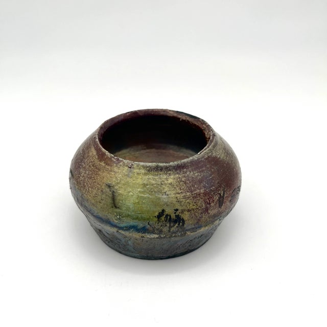 Early 21st Century Original Studio Pottery Soda-Fired Glaze Cachepot For Sale - Image 5 of 12