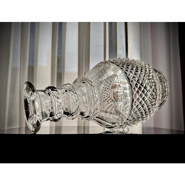 1920s Vintage French Cut Crystal Magnum Decanter, 1930 For Sale - Image 5 of 18