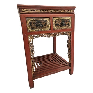 Blue Lacquered Table in wood For Sale