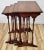 Set of Four English Mahogany Regency Style Bamboo Carved Nesting Tables For Sale - Image 9 of 13