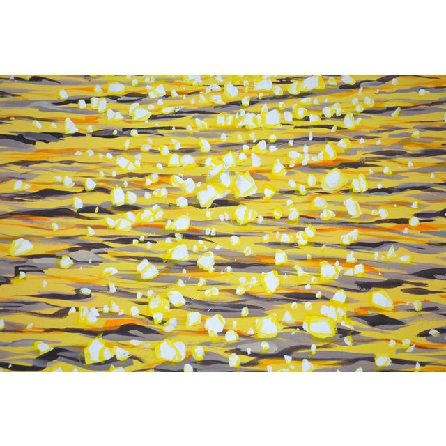 Light. Amber Evening.Original Modern Hand Painting For Sale - Image 4 of 10