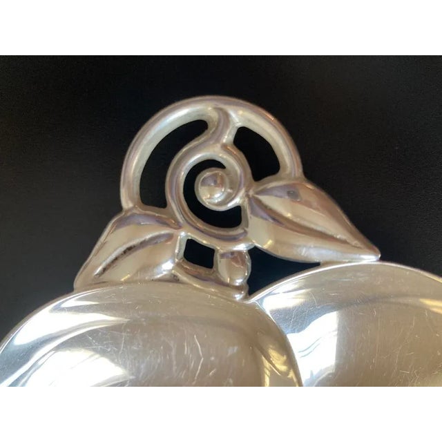 Tiffany & Co Midcentury Heart Shaped Modern Sterling Silver Jewelry Dish For Sale - Image 9 of 12