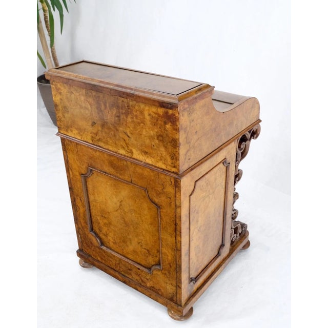 Victorian Davenport Desk Lift Top Pop Up Mechanism Concealed File Compartment For Sale - Image 12 of 13