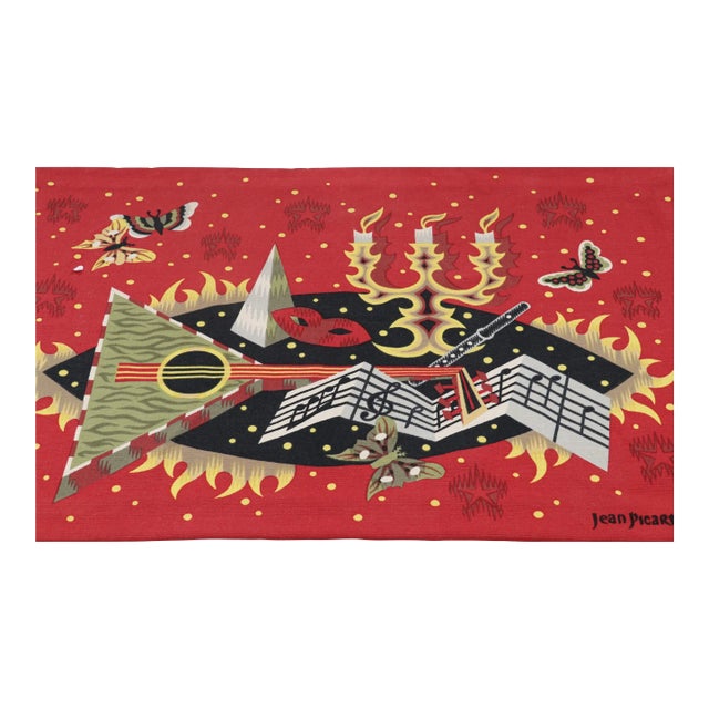 Vintage Jean Picart Le Doux Pictorial Tapestry ‘Musique De Chambre’ | Rug & Kilim For Sale