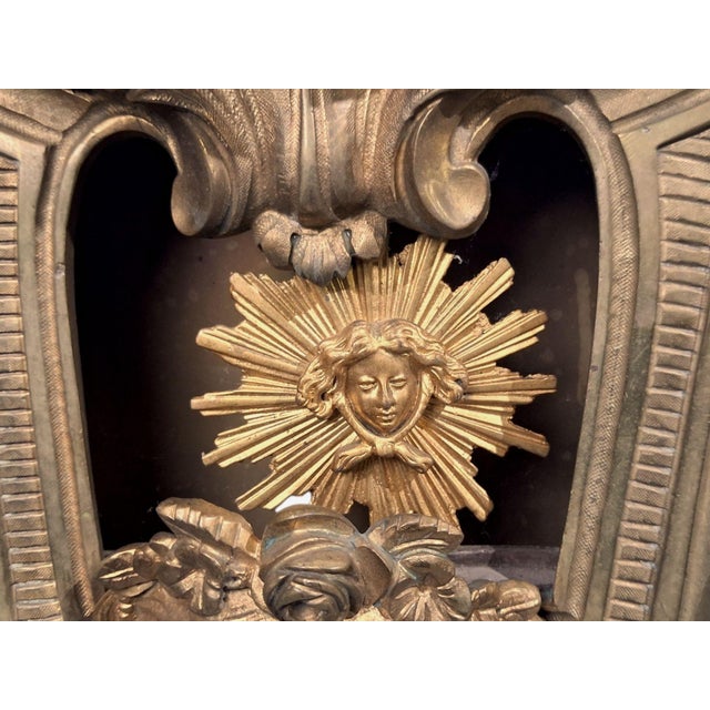 Louis Xv, Figural Cartel Clock, Dore Bronze, France, 19th Century For Sale - Image 15 of 18