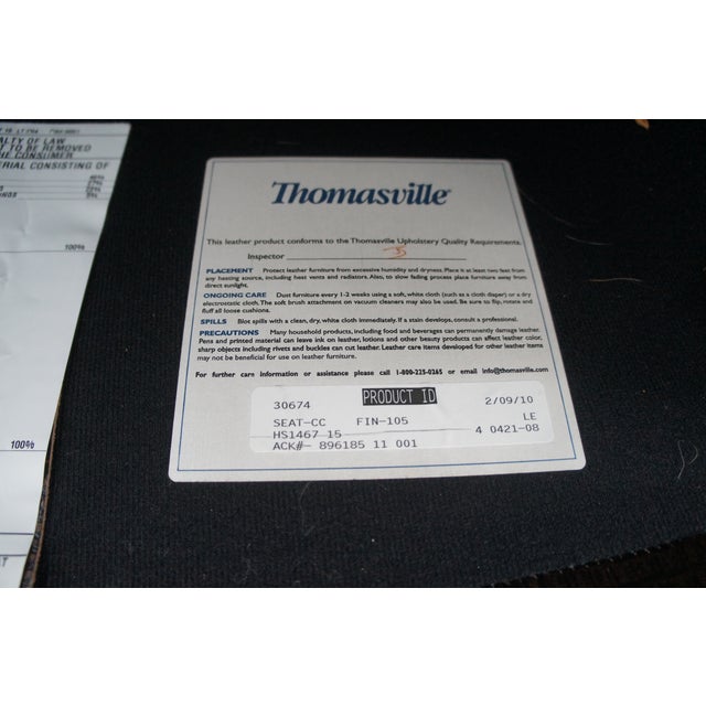 Late 20th Century Late 20th Century Thomasville French Louis XV Wingback Bergere Faux Alligator Leather Armchair For Sale - Image 5 of 13