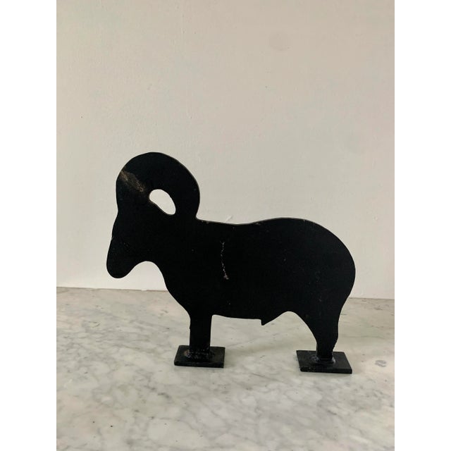 Vintage Cast Iron Farm Animals Silhouette Door Stops, Set of 3 For Sale - Image 4 of 13