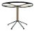 Mid-Century Round Iron Pedestal Dining Table Base For Sale