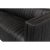 Black Modern Channeled Leather Sofa For Sale - Image 8 of 12