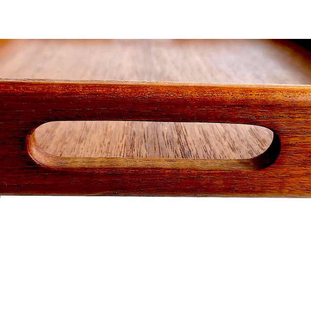Mid 20th Century Kalmar Teak Wood Tray For Sale - Image 11 of 14