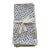 Late 20th Century French Blue & Cream Feather Print Cotton Napkins - Set of 8 For Sale