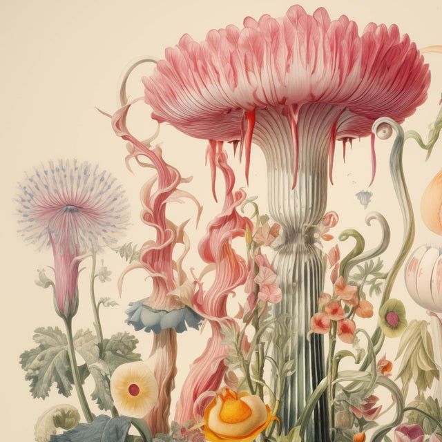 20' X 20' 'Flowers' Botanical Print, 'Hortus Floridus' Style For Sale - Image 4 of 5