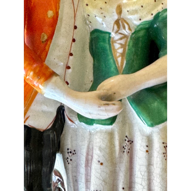 English Two 19th Century European Hand=painted Porcelain For Sale - Image 3 of 6