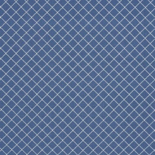 SAMPLE - Schumacher X Mark D. Sikes Maggie Lattice Fabric In Cobalt For Sale