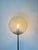 Vintage German Space Age Chrome Floor Lamp with Textured Glass Globe from Hustadt Leuchten, 1970s, in Good conditions....