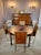Set of Four Italian Chrome, Burl Wood and Leather Dining Chairs, 1970s For Sale - Image 10 of 10