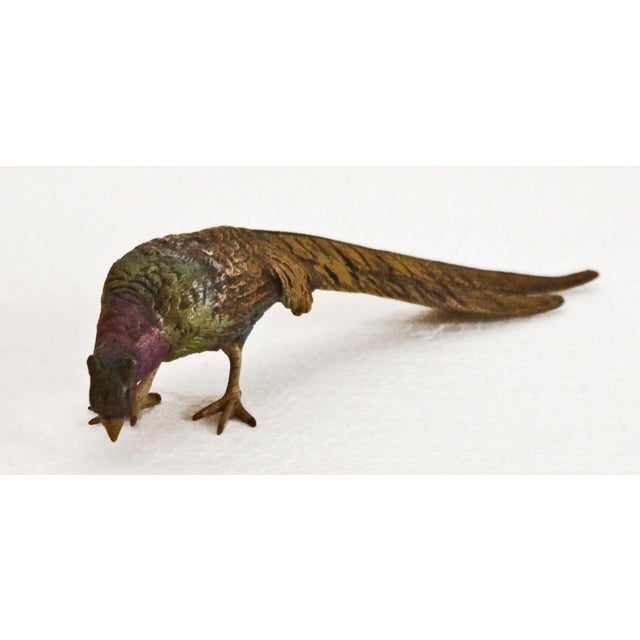 Antique Vienna Bronze Pheasant, 1890s For Sale - Image 3 of 8
