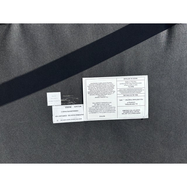 Set of Six Bellevue Modern Charcoal Gray Chairs, Alder & Tweed For Sale In Dallas - Image 6 of 7