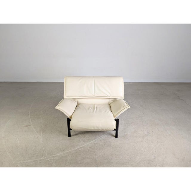 Veranda Lounge Chair in Leather by Vico Magistretti for Cassina, 1980s For Sale - Image 9 of 17