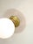 Mid-Century Italian Saucer Glass and Brass Pendant Lamp For Sale - Image 16 of 18