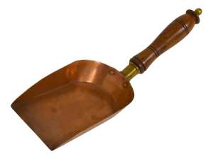 19th-Century Copper & Brass Scoop